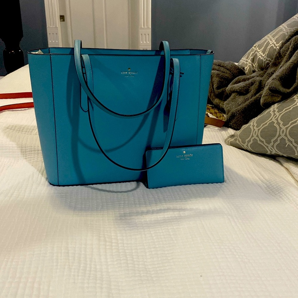 Kate Spade // smoky blue purse